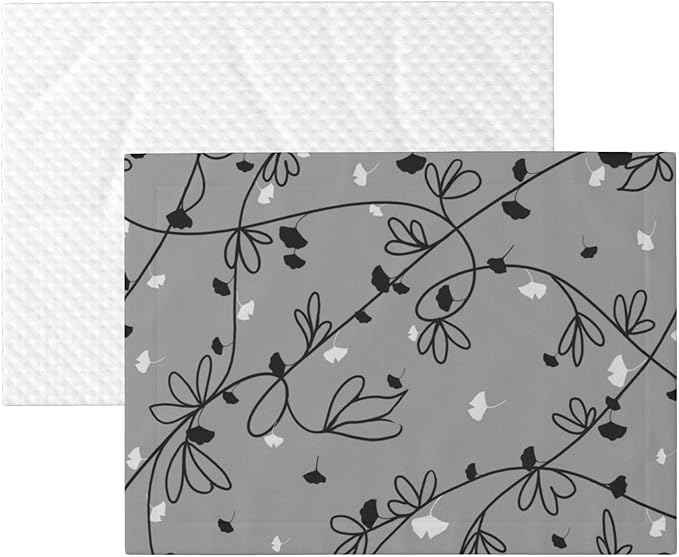 Floral Throw Blanket - Ginkgo Leaf Vine Blanket for Dog Cat Pet Blankets 40x30 for Couch Sofa Bed