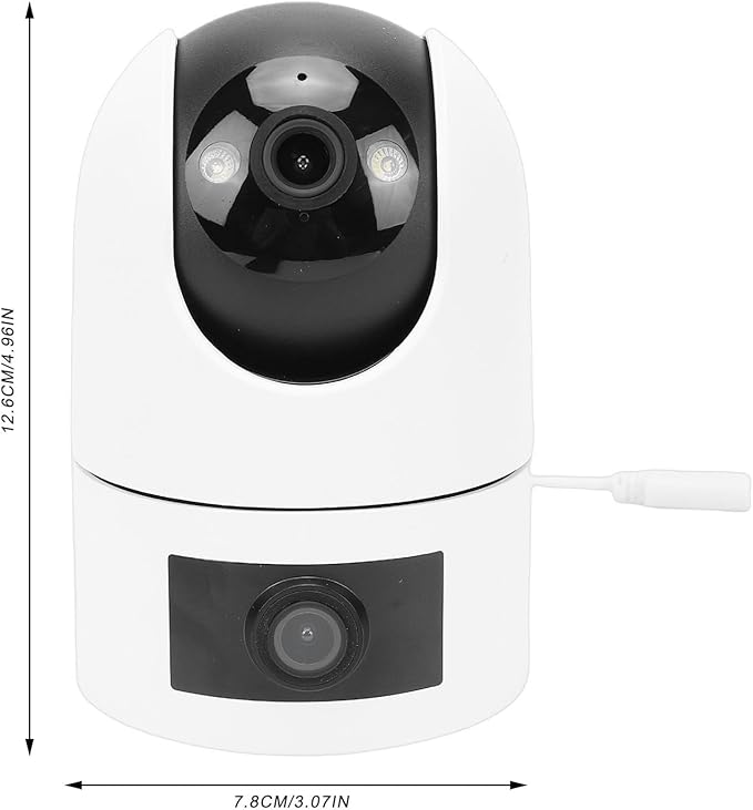 PTZ Security Camera 2K HD Dual Lens Pet WiFi Auto Tracking for Indoor Outdoor