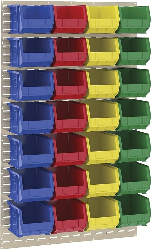 Akro-Mils 30239 AkroBins Plastic Storage Bins, Space-Saving Stackable Bins