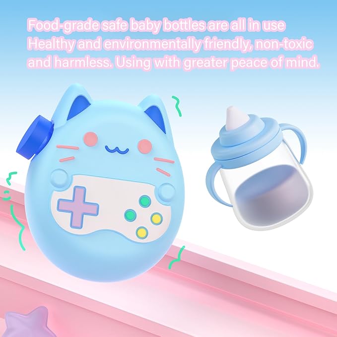 Flexible Silicone Protective Case Shell Cover for Interactive Digital Pet Toy Ensures Full Coverage & Easy Button Access Case