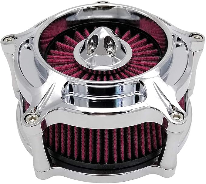 Harley Air Cleaner Turbine Intake Chrome Filter Kit Cnc Cut