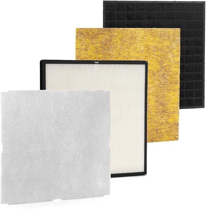 Rabbit Air, Genuine Original Air Purifier Filter - MinusA2 Filter Replacement Kit and HEPA Filter Replacement Compatible with Models SPA-700A and SPA-780A/N (with Germ Defense Customized Air Filter)