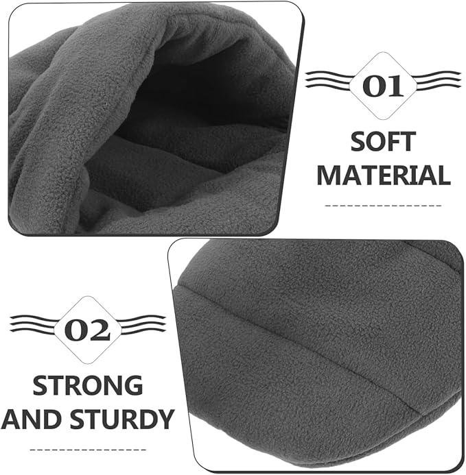 POPETPOP Pet Dog Cat Bed Warm Kennel Nest Pad Padded Cotton Cushion for Small Pets Puppy Kitten Blanket Mat Snuggly Sleep Mat Machine Washable Xs 12.20X11.81In Grey