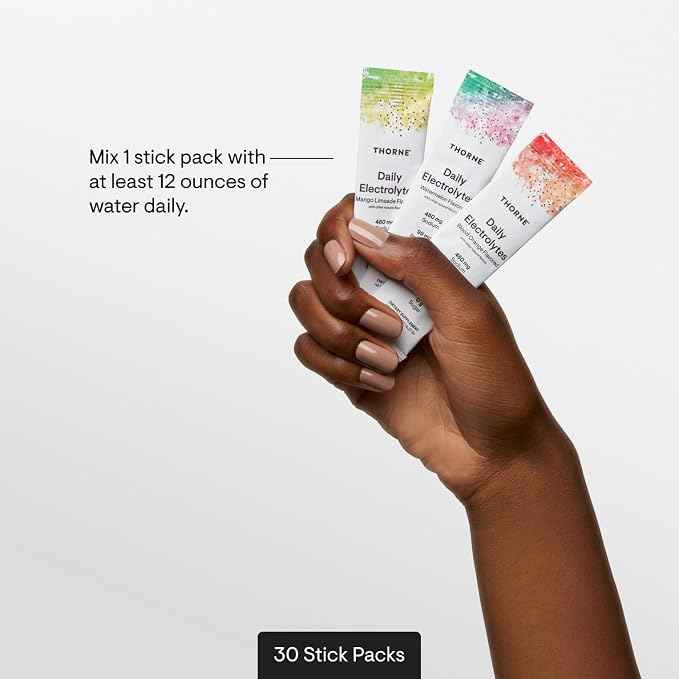 THORNE - Daily Electrolytes - Zero Sugar & Low-Calorie Electrolyte Powder Drink