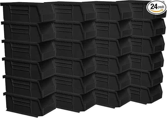 Akro-Mils 30220 AkroBins Plastic Storage Bins, Space-Saving Stackable Bins