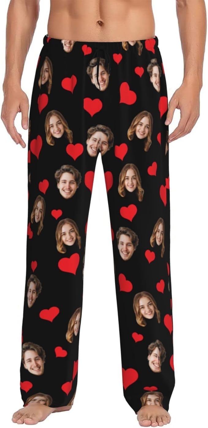 Personalized Pajama Pants For Men Women Custom Pajama Pants With Face Custom Face Pajamas Funny Customized Gifts