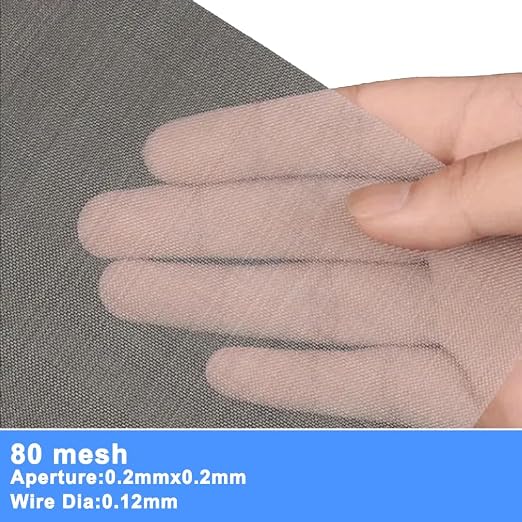 304 Stainless Steel Mesh Screen#80Mesh -Size:15.7"x47.2",