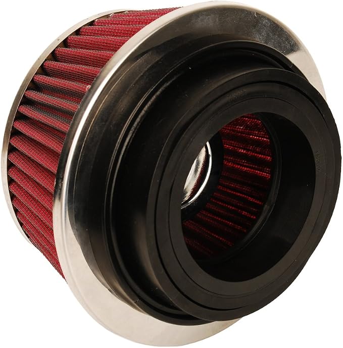 HIFROM 8161 Universal Clamp-On Air Filter Black Small Round Reverse Tapered fit