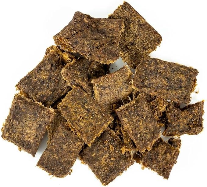 Winnie Lou Turmeric Bison Jerky Dog Treats – Limited Ingredient, Human Grade, Training Treats for Small, Medium & Large Dogs, USA Made, High Protein, Chews, Hypoallergenic, Sensative Stomach (1 Pack)