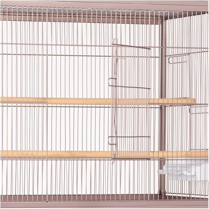 Maykoosh Contemporary Chic Iron Flight Cage with Elegant Ironwork, Spacious Interior, Durable Construction, and Ample Room for Birds to Fly, Play,