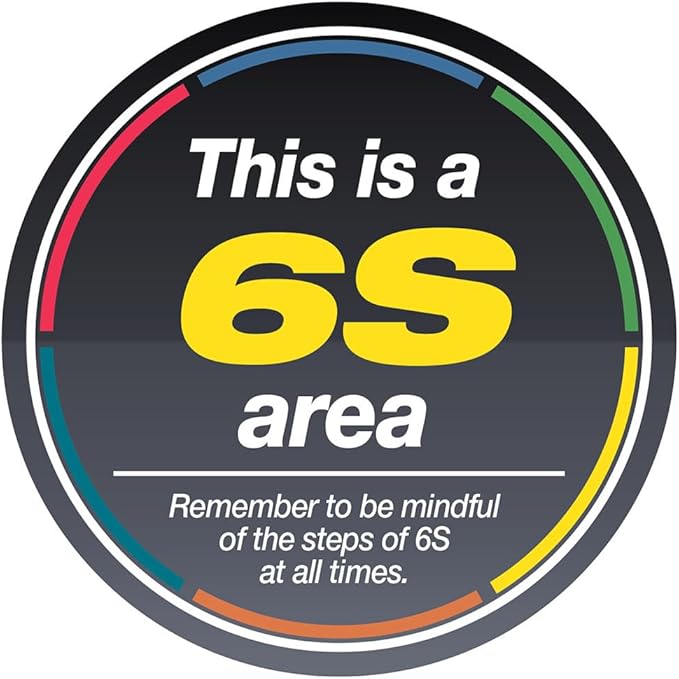6S Area - Floor Sign 36" x 36" - Permanent
