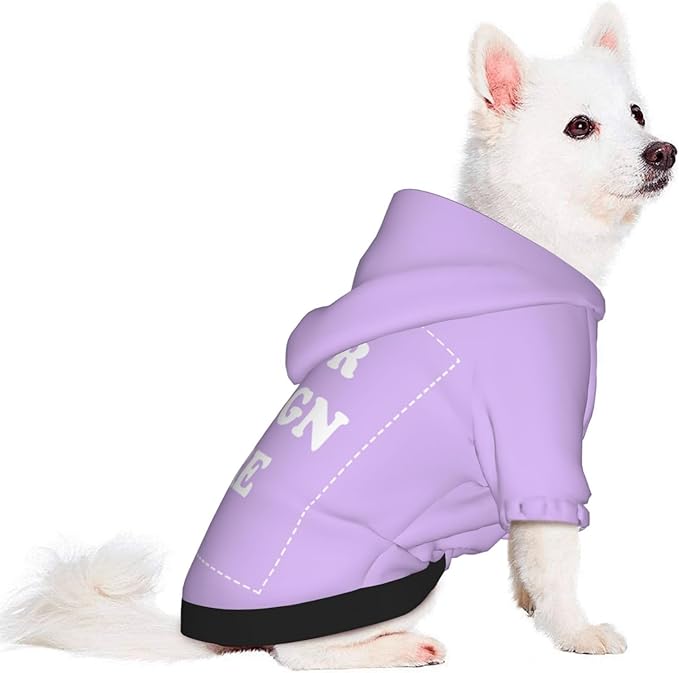 Dog Costume, Custom Dog Hoodie, Dog Name Costume Holiday Pet Pajamas Outfit, Personalized Pet Coat Costumes for Small Medium Large Dogs and Cats for Winter, TaroMilk, M