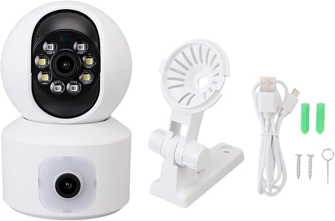 VBESTLIFE Indoor Pan Tilt Smart Security Camera, 2.4GHz WiFi 1080P HD Dog Camera, APP for O KAM Pro, for Home Security, Pet, Older