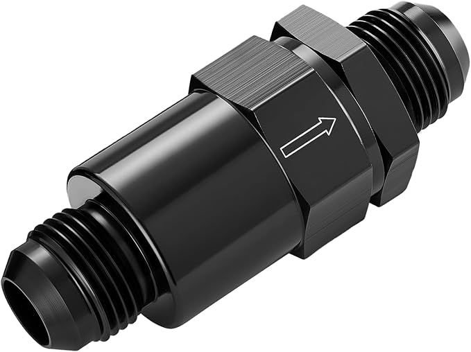 EVIL ENERGY 10AN Billet Inline Fuel Filter 30 Micron Aluminum Black
