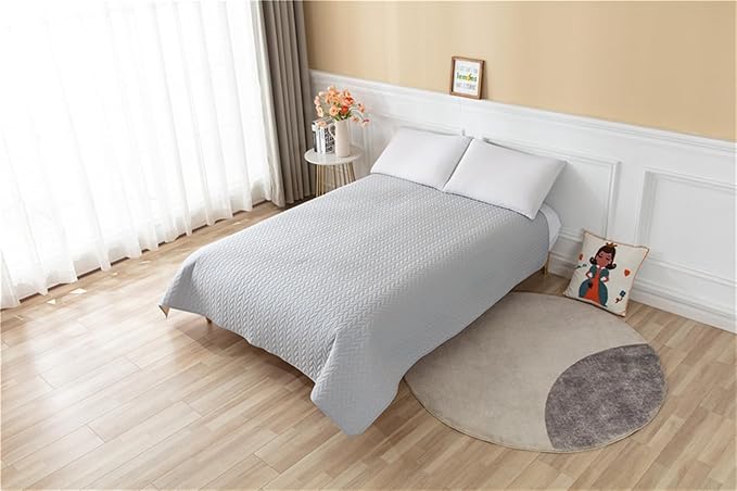 GIBZ Waterproof Dog Bed Cover Anti Slip Pet Furniture Protector Washable Blanket Large Soft Quilted Mat, Coffee, 220x210cm