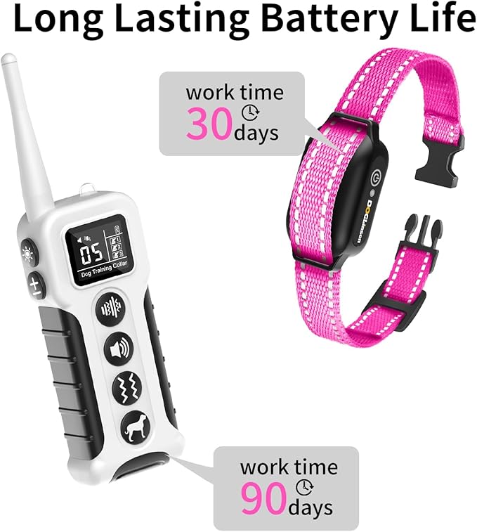 No Shock Dog Training Collar with Remote 3300ft Range, Vibrating Dog Collar, Vibration Collar for Small Medium Large Dogs, 9 Style Tones and Vibration Collar