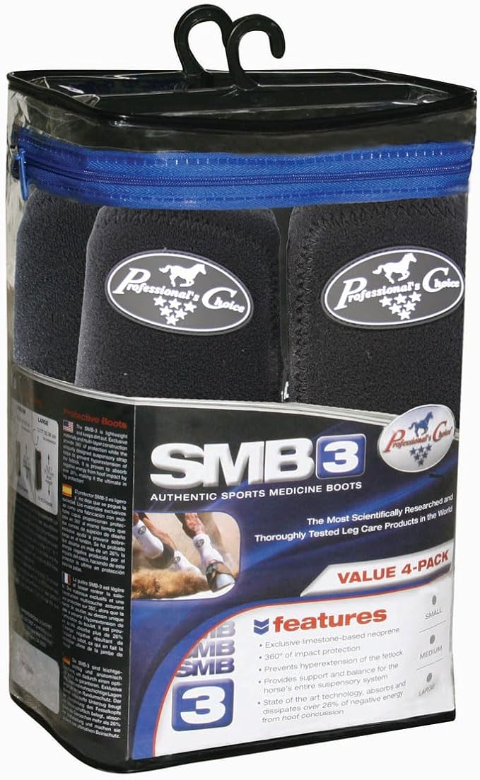Professional's Choice SMB-3 Sports Medicine Boot | 360 Degrees of Impact Protection | Support for The Suspensory System | Value 4-Pack