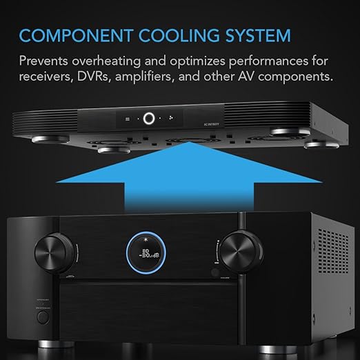 AC Infinity AIRCOM S8, Quiet Cooling Blower Fan System 17" Rear-Exhaust