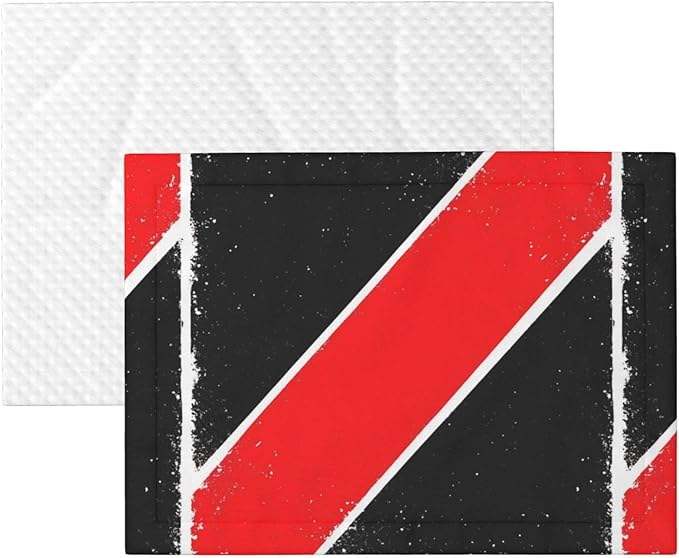 Two Sided Plush Pet Blanket for Crates Carriers Home Use, Trinidad and Tobago Flag, Reversible Throw with Cozy Dot Fabric and Silky Reverse for Small Large Pets