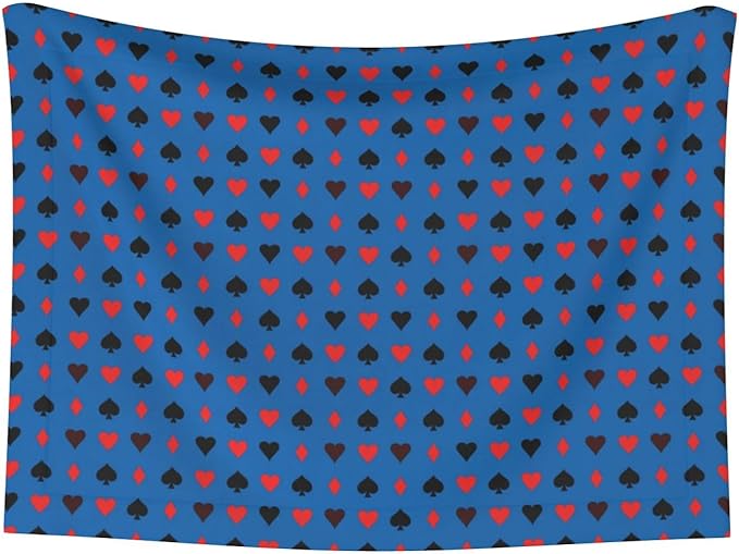 Pet Blanket for Couches and Beds, Poker Playing Cards, Reversible Double Sided Plush Design with Soft Bumpy Texture and Smooth Surface, Furniture Protector