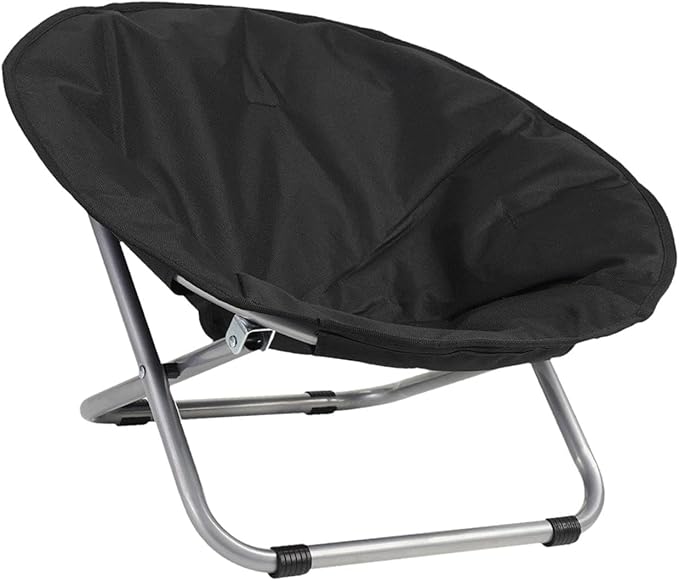 Elevated Pet Bed Foldable Cozy Cot Breathable Portable Rest Sleeping Metal Frame Furniture Sofa Nesting Bed Comfortable Chair for Dogs- Black