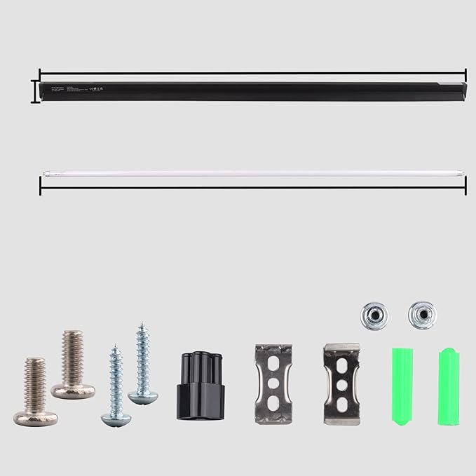 Aiicioo T5 UVB Reptile Light - Desert 10.0 UVA UVB Light Fixture & High Output UVA UVB T5 Bulb for Reptiles Chameleon Gecko Chameleon Gecko (46Inch 54W)