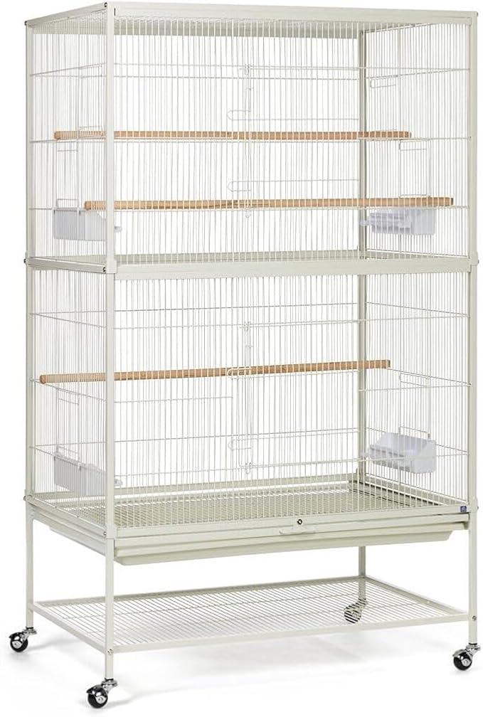 Maykoosh Iron Bird Cage - Spacious Flight Cage with Durable Ironwork & Perches