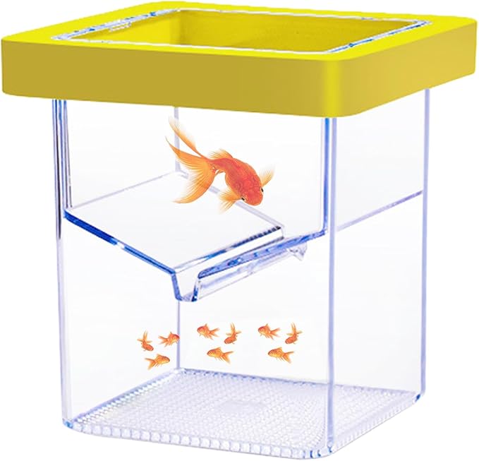 Floating Fish Breeding Isolation Box for Aquarium Tank, Acrylic Isolation Box for Baby Fish, Clownfish, Betta Eggs