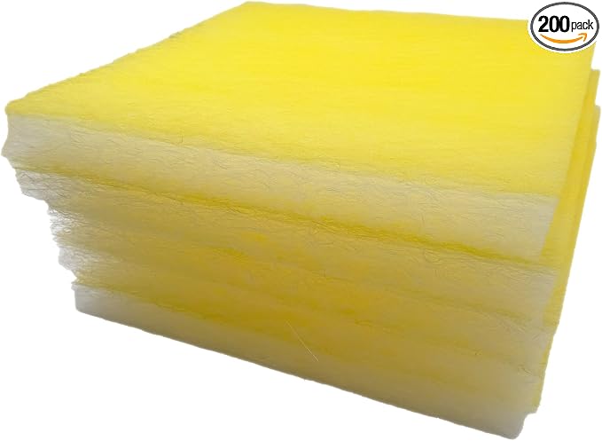 Paint Booth Exhaust Fiberglass Filter Pad, Heavy-Duty Paint Arrestor
