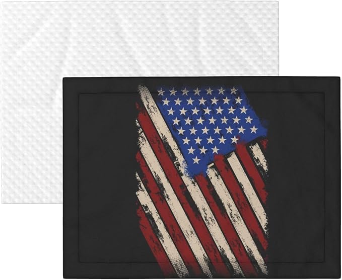 Pet Blanket for Couches and Beds, American Flag Grunge USA Flag, Reversible Double Sided Plush Design with Soft Bumpy Texture and Smooth Surface, Furniture Protector