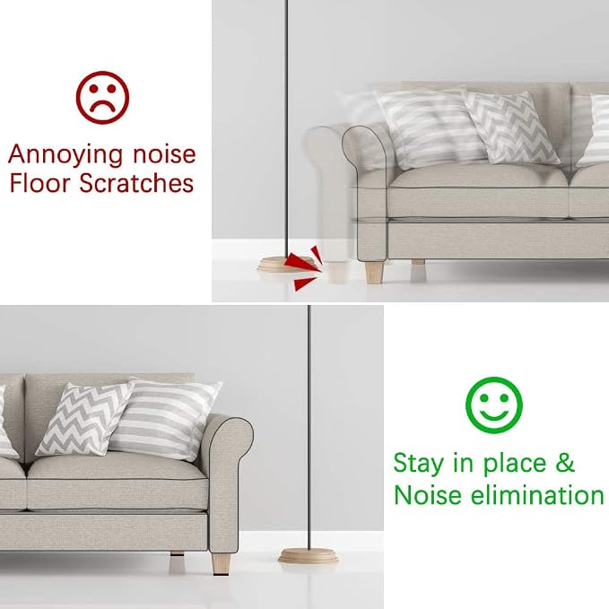 Yelanon Non Slip Furniture Pads -24 pcs 2’’ Furniture Grippers Hardwood Floors