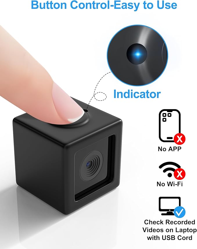Cat Collar Camera Pet POV Cam with 1080P HD Video Recording,NO APP, NO Wi-Fi Needed, Small Dog Camera Collar