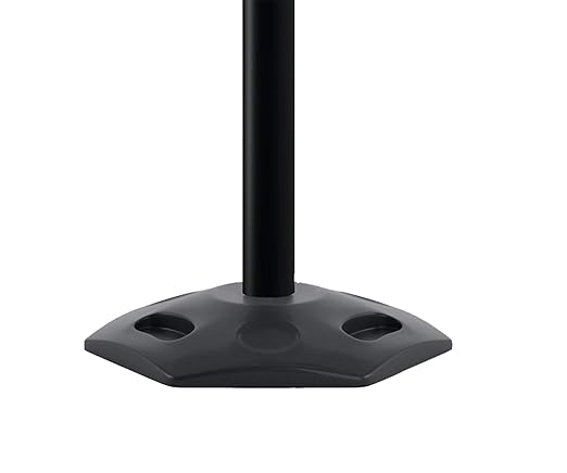 CCW Series WBB-200D - Set of 2 Retractable Dual Belt Barrier Stanchion, Heavy Duty Rubber Base, Black Post (9 Foot Belt, Black and Black Diagonal Belt)