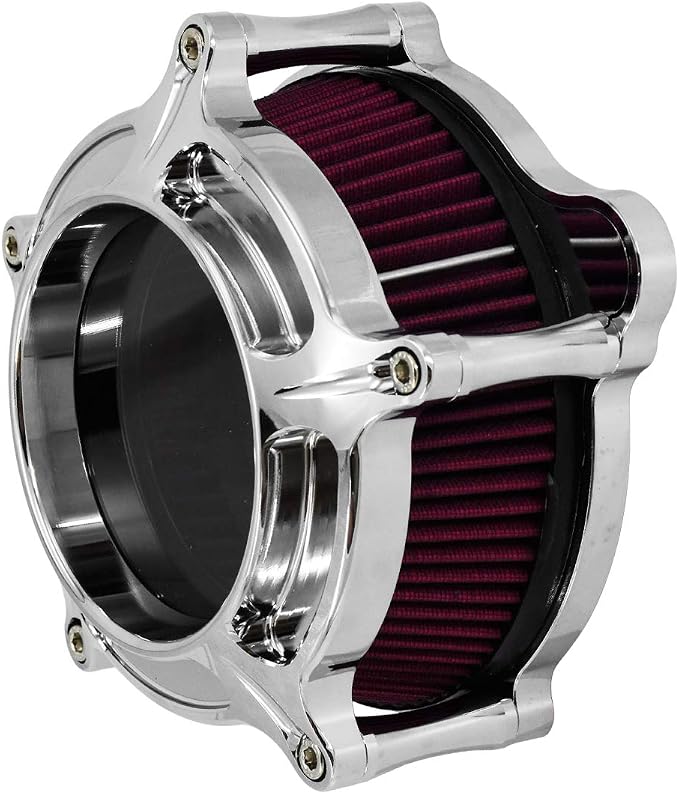 HDBUBALUS Motorcycle Air Filter Cleaner Intake Filter System Kit