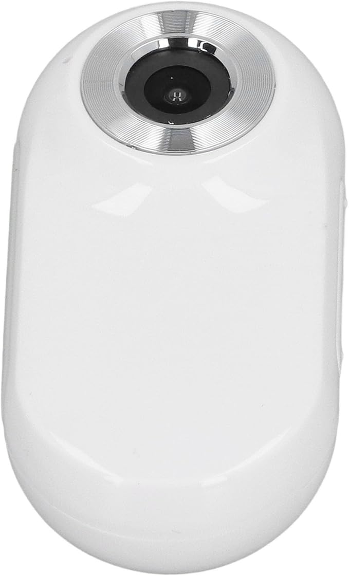 Jiawu Cat Collar Camera, HD 1080P Pet Camera Collar, 120° Wide Angle Dog Collar, Mini Sport Action Camera, Portable Camera for Cats, Dogs, Outdoor, Inoor (White)