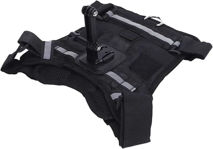 Dog Harness Camera Mount Vest Adjustable Comfortable Pet Action for Large Medium and Small Dogs,Compatibility for DJI,Insta360