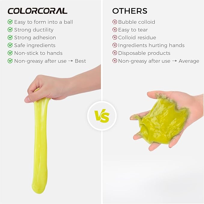 ColorCoral 2Pack Keyboard Cleaning Gel Set Universal Dust Cleaner