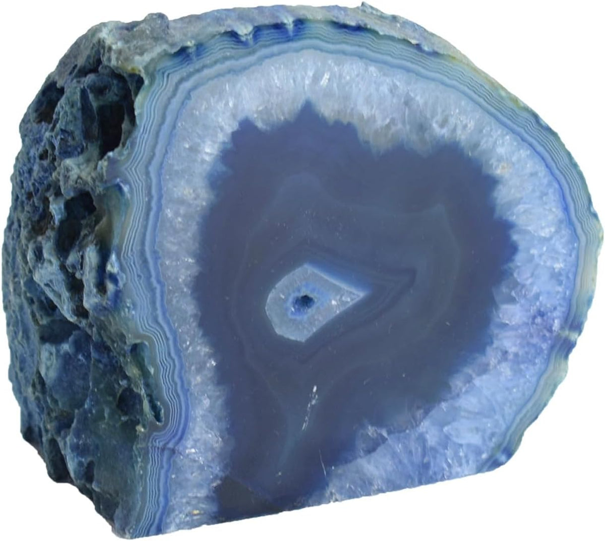 AMOYSTONE Large Blue Agate Candle Stand Patio Lanai Outdoor Dining Base