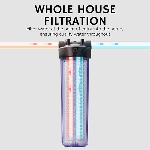 Airthereal Whole House Water Filter Housing, Sediment Filters