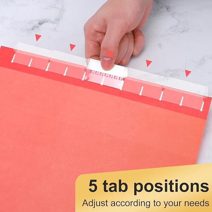 Hanging File Folders, 50 Pack Letter Size Hanging File folders with 1/5-cut Tabs, Stay Organized for Your Home and Office Bulk File, Documents and Paper, 10 Colors