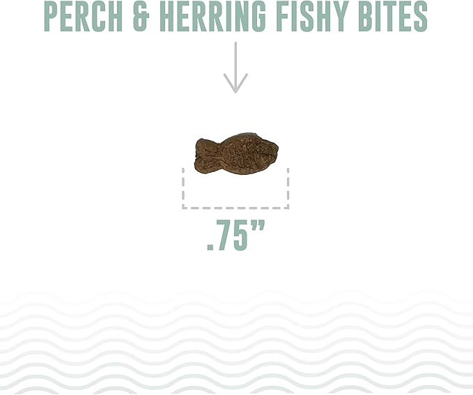 Icelandic+ Fishy Bites: Perch & Herring - 2oz - Dog Treats, Crunchy Mini Snacks, 3 Ingredient Pet Rewards, Preservative Free, Slow Baked, Natural