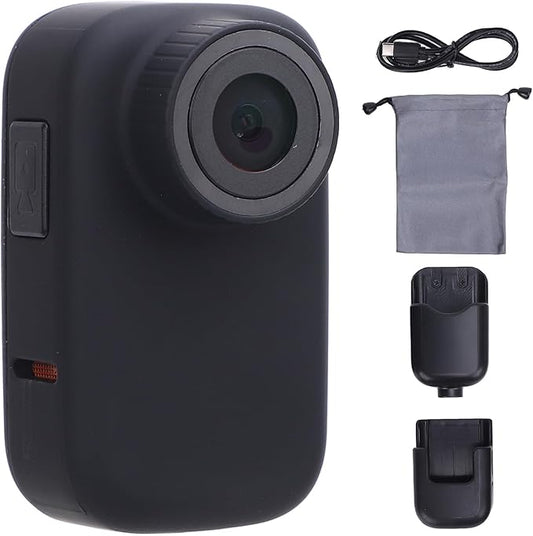 Pet Body Worn Camera, Pet Wearable Body Cam with HD Resolution and Water Design, Lightweight Action Camera for Dog Cat Outdoor Travel Adventures (Black)
