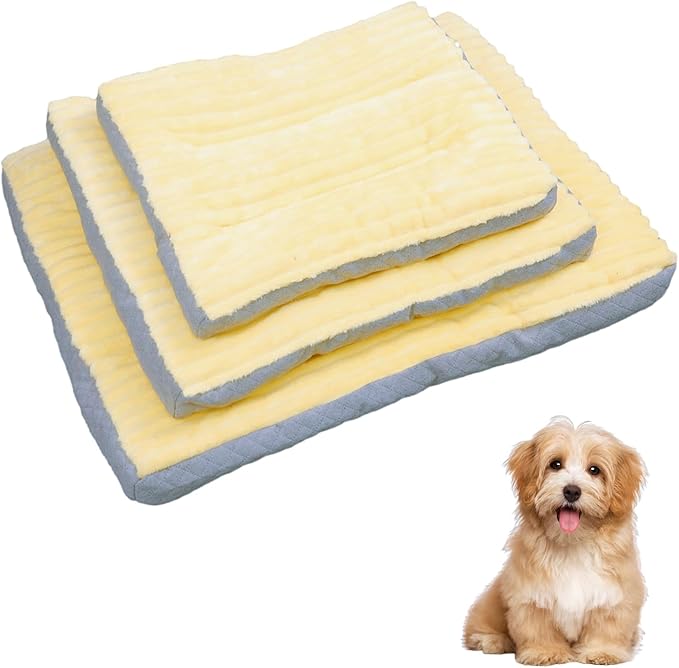 Dog Bed,pet Beds & Furniture,Machine-Washable Cushion for Dogs and Cats,Suitable for Dogs, Floor Furniture Use Yellow M