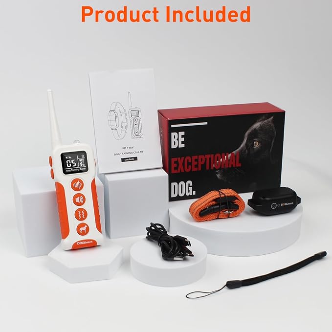 No Shock Dog Training Collar with Remote 3300ft Range, Vibrating Dog Collar, Vibration Collar for Small Medium Large Dogs, 9 Style Tones and Vibration Collar