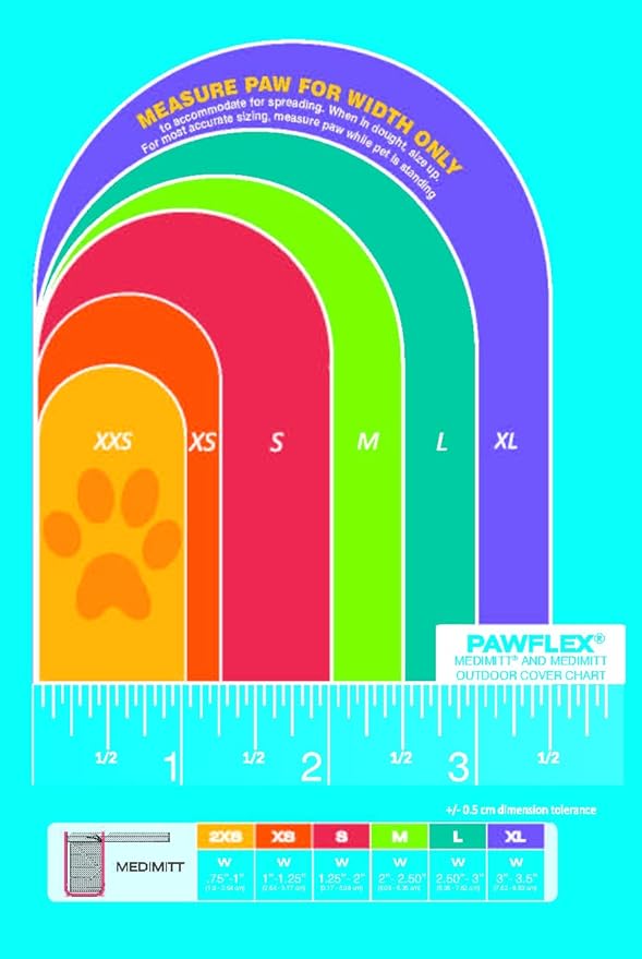Medimitt Paw Bandages for Dogs, Cats and Pets – Stretchy Medical Booties, First Aid for Paws – Non Slip, Non Adhesive, Breathable, Disposable, Washable, Adjustable Strap, Value Pack (Large 20-Pack)