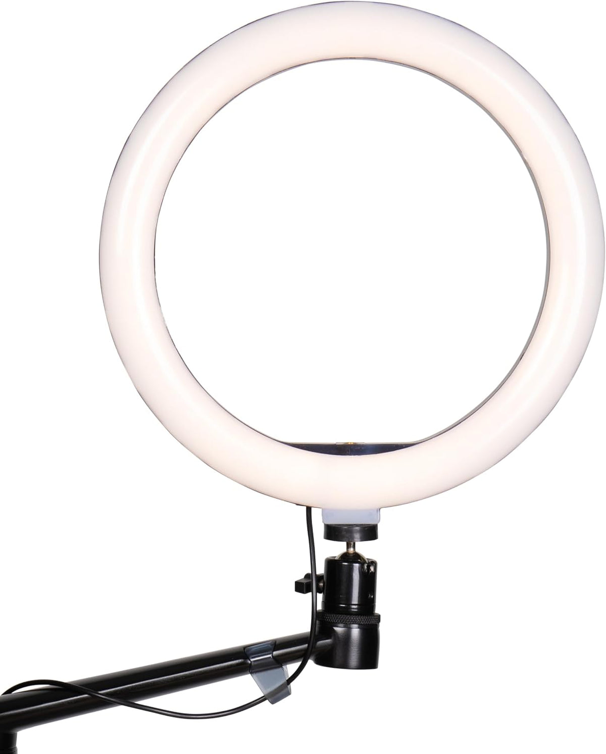 Gator Frameworks 5-in-1 Mobile Content Creator Streaming Stand with Wheeled Tripod Base – Includes Smartphone, Tablet, Laptop Clamps, Ring Light, and More! (GFW-STREAMSTAND-W)