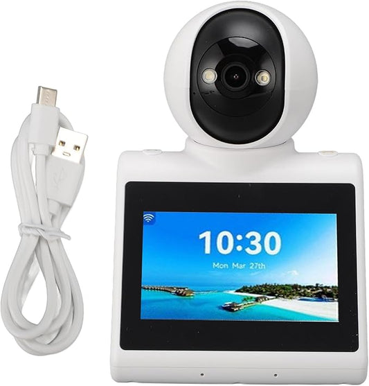 Two Way Video Calling Camera with 4.3 inch HD Screen & AI Voice Function, 2MP 1080P Baby Elder Nanny Dog Pet Camera, One Click Video Calling Devices for Grandparents