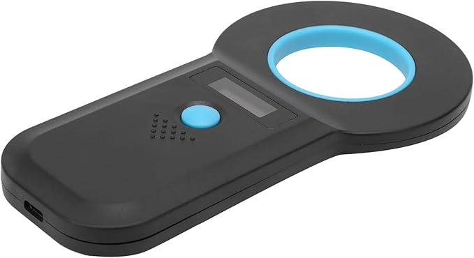 Animal Chip Reader Microchip Bluetooth Scanner RFID Portable Handheld 134.2Khz 125Khz Rechargeable for Pet Management and Traceability ABS Plastic