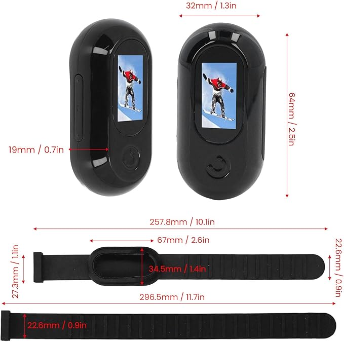 Cat Collar Camera, Pet Camera Collar with Video Record, HD 1080P Dog Collar, 160° Wide Angle Cat Dog Action Camera, Mini Body Cam for Indoor, Outdoor, Dogs, Cats, Black