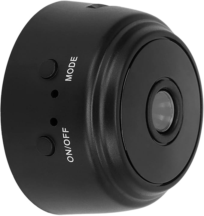 Mini Security Camera with Magnetic Back, HD 1080P Wireless Camera for Indoor & Outdoor Security, Small Nanny Cam for Pet, Baby, Home (Black)